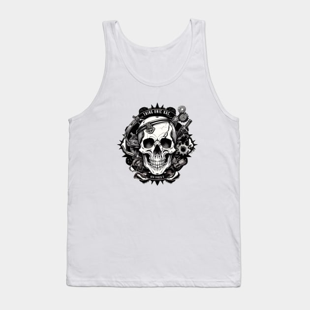 Garage Skull Design Tank Top by ragil_studio